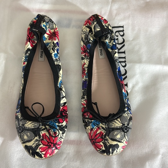 miu miu floral ballet flat - Picture 2 of 10